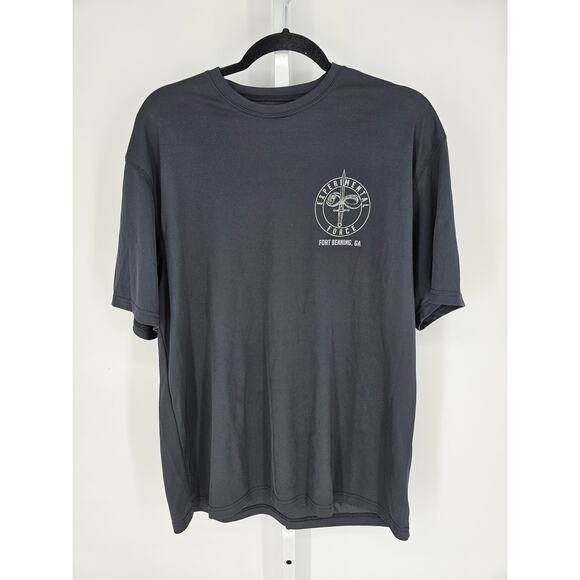Zorrel WMen's Short Sleeve Printed Black T-shirt Top Size XL Fort Benning - Picture 1 of 5